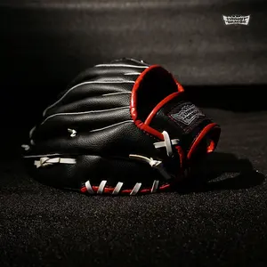 Gants de Baseball noir de haute qualité, pour les Sports de plein air, la pratique du Softball, taille libre, 12.5