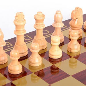 Commercio all'ingrosso Su Misura <span class=keywords><strong>in</strong></span> <span class=keywords><strong>Legno</strong></span> di Scacchi Dama <span class=keywords><strong>Backgammon</strong></span> 3 <span class=keywords><strong>in</strong></span> 1 Pieghevole Scacchiera Set - Product Image 4