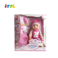 Poupées reborn en silicone fonctionnelles de 16 pouces pour changer de vêtements et faire pipi, cadeau pour enfants