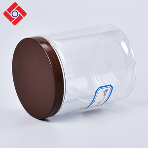 Oem Clear Round Pet Wide Mouth Brown <strong>Plastic</strong> <strong>Sweet</strong> Candy Packaging <strong>Jars</strong> Seal Lid,Saving <strong>Jar</strong> - Product Image 5