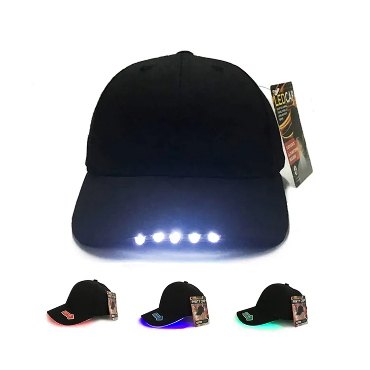 Casquette de Baseball avec Led, chapeau rigide et personnalisé, pour hommes et femmes, bon marché, tendance