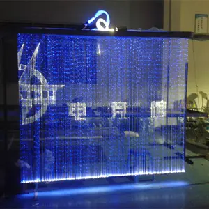 2017 Guzhen Nieuwigheid Led Glasvezel Kristallen Waterval Licht Effect Licht, Rgb Crystal Gordijn Met Afstandsbediening