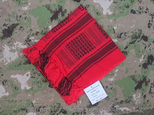 冬の屋外高品質ネイビー防風男性女性綿100% イスラム教徒ヒジャーブシェマー戦術的なKeffiyehArabスカーフ卸売