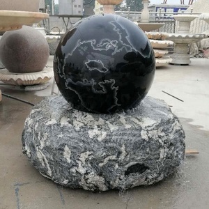 Commercio all'ingrosso di pietra naturale di granito rosso di filatura palla di acqua <span class=keywords><strong>fontana</strong></span> del giardino - Product Image 6