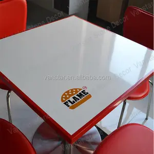 Einfaches Design Marmor Couch tisch, Restaurant Tisch und Stuhl Edelstahl Beine
