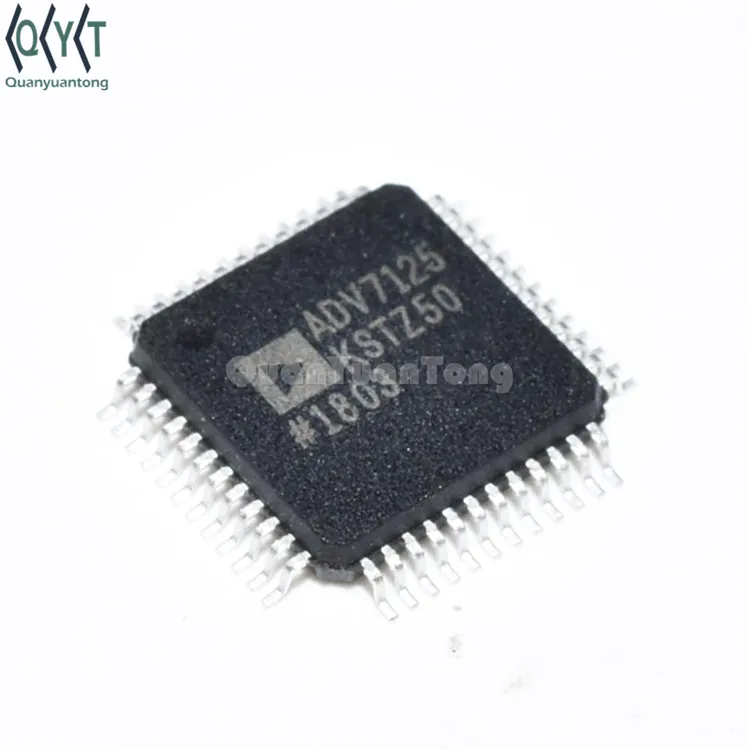 ADV7125 ADV7125KSTZ50 8-Bit Digital Ke Analog Konverter DAC IC QFP48 Triple CMOS Kecepatan Tinggi Video IC Chip Asli baru