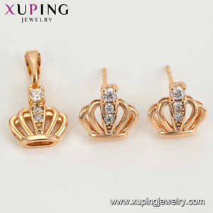 <span class=keywords><strong>Set</strong></span> 002 xuping Hollow piccola corona di trasporto libero insieme dei monili di zircon di disegno per i bambini - Product Image 3