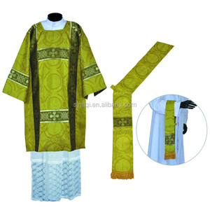 Estola de Diácono al por Mayor, Terciopelo Dorado, Jacquard, Dálmatica - Product Image 4