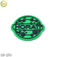 Pièces pour vêtements, Logo personnalisé gaufré, étiquette pour sac de silicone, Patch en caoutchouc