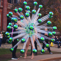 Parade de fête gonflable, Costume de spectacle avec ailes de fleurs pour adultes