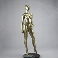 Maniquí de Mujer de Cuerpo Completo de Fibra de Vidrio con Brazos y Cabeza en Pose de Pie para Exhibición de Ropa