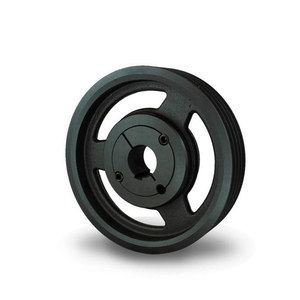 Ruedas de polea doble de fosfatación de zinc de ennegrecimiento anodizado con agujero sólido Casquillo cónico y polea de orificios Polit - Product Image 1