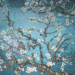 Gạch Thủy Tinh Trang Trí Tường Họa Tiết Hoa Theo Yêu Cầu - Product Image 1