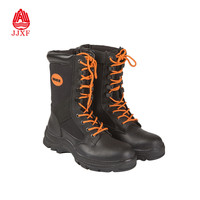 Bottes en toile et caoutchouc ignifuges avec embout en acier pour hommes, fabriquées en Chine