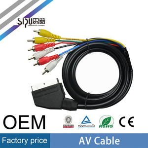 SIPU Composite audio & vidéo câble RGB 21Pin péritel mâle commutateur à 3RCA Phono Plug AV Câble - Product Image 1