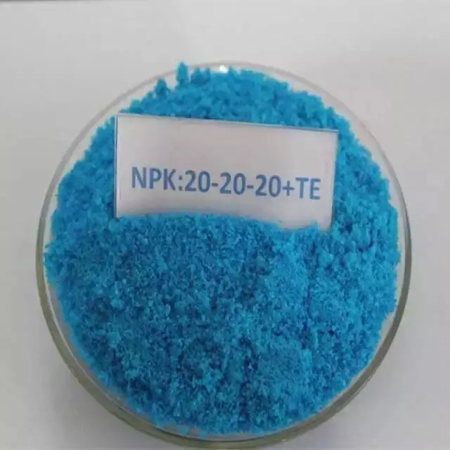 Compound Fertilizer Price 100% Water Soluble Fertilizer NPK 20-20-20 + TE Powder