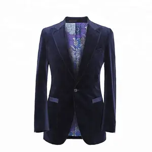 Abito da sposa su misura cappotto Casual <span class=keywords><strong>uomo</strong></span> <span class=keywords><strong>Blazer</strong></span> nero giacca da <span class=keywords><strong>uomo</strong></span> in velluto a coste - Product Image 1