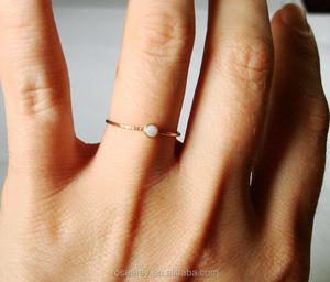 De pequeñas piedras preciosas fabricante de joyería delicada <span class=keywords><strong>piedra</strong></span> de color, las mujeres dama ajustable abierta turquesa y <span class=keywords><strong>anillo</strong></span> de ópalo - Product Image 6