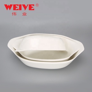 Plateau de service imprimé personnalisé gratin plat en céramique plaque de cuisson avec poignée - Product Image 2