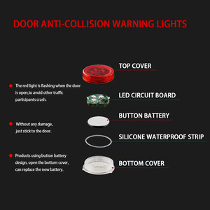 Chine Fournisseur De Voiture Porte Rouge Bouton Batterie Anti-collision Led Voyant - Product Image 5