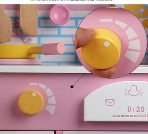 Set di Mobili <span class=keywords><strong>in</strong></span> <span class=keywords><strong>Legno</strong></span> Rosa per Bambini, Nuovo Set da Gioco, Giocattoli <span class=keywords><strong>in</strong></span> <span class=keywords><strong>Legno</strong></span> per <span class=keywords><strong>Cucina</strong></span> WKT19 - Product Image 4