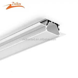 98*35 Mm Trimless Tersembunyi LED Aluminium Profil Dinding dan Langit-langit LED Profil untuk 24 Mm Lebar Strip LED