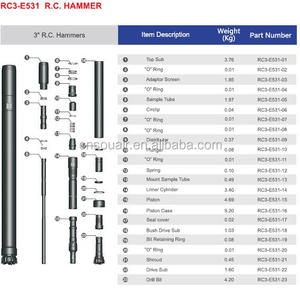 Marteau/tube de forage/forets pour DTH (<span class=keywords><strong>Le</strong></span> Trou) l'engin de Forage RC (Réserve <span class=keywords><strong>Cercle</strong></span>) type de forage hydraulique Tdr - Product Image 6