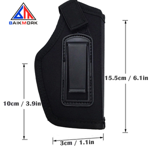 Chiến Thuật Xách Tay Trọng Lượng Nhẹ Săn Bắn Bánh Chủ Túi Bên Phải Và Trái Phổ Giấu Mang Theo Bao Da Túi Với Clip - Product Image 5