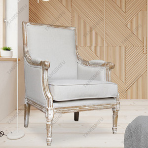 Français style loisirs royal classique exposés bois cadre beige chaise trône <span class=keywords><strong>roi</strong></span> - Product Image 5