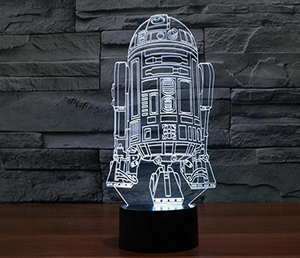 Interesante y de moda estrellas de cine RGB 3D luz de noche decorativos - Product Image 3