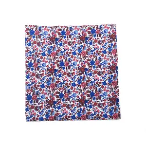 Conceptions personnalisées 100% Carrés de Poche De coton imprimé Floral Femmes Hommes Mouchoir Hanky