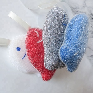 Nuovo Design In <span class=keywords><strong>Acciaio</strong></span> Inox Lana Pesce Scrubber Cucina Spugna Pulita/Purga Pad - Product Image 6