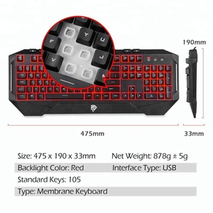 <span class=keywords><strong>Amazon</strong></span> proveedor W8810 membrana con cable teclado y ratón para <span class=keywords><strong>PC</strong></span> y portátil - Product Image 2