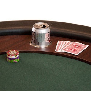 Su misura di alta qualità disegno profondo timbring spazzolatura in acciaio inox Poker portabicchieri - Product Image 4