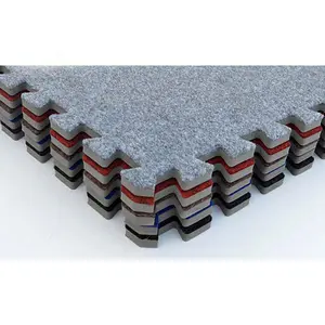 중국 연동 카펫 타일 24 "x 24" 고품질 퍼즐 카펫 바닥 매트 룸 매트
