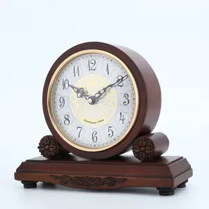 중국어 style luxury 업 스케일 top quality solid wood boss office 메트 vintage desk 장식 clock