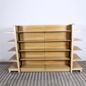 좋은 품질 도매 빵 나무 슈퍼마켓 선반 낮은 moq 표준 슈퍼마켓 선반 - Product Image 2