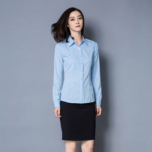 Alta calidad <span class=keywords><strong>mujer</strong></span> logotipo del oem de gran tamaño de <span class=keywords><strong>camisas</strong></span> de manga larga - Product Image 5