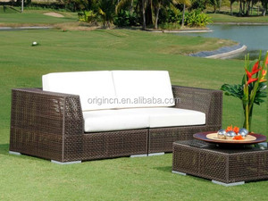 <span class=keywords><strong>2</strong></span> <span class=keywords><strong>plazas</strong></span> rattan tejido impermeable estética salón sofá y mesa de cóctel mobiliario de jardín Grecia - Product Image 2