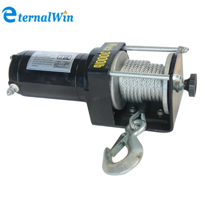 12 v Electric Winch 3000lbs Đường Tời Cho Xe Ô Tô/Xe Tải