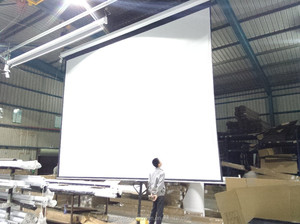 Haute qualité vente chaude grande taille moteur cinéma écran de projection 300 "en cinémascope format. - Product Image 1