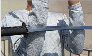 Đâm Thủng Cắt Kháng O Cổ T Áo Sơ Mi Màu Xám Chống Bức Xạ Được Làm Bằng Dây Thép Và Vật Liệu Sợi Đặc Biệt - Product Image 3