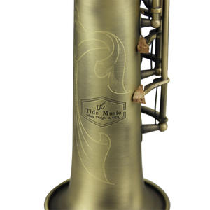 Tide Music Color antiguo con dos cuellos Saxofón soprano recto - Product Image 4