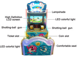 Venta caliente bebé delfín bola tiro <span class=keywords><strong>juego</strong></span> <span class=keywords><strong>de</strong></span> simulador <span class=keywords><strong>de</strong></span> Arcade máquina - Product Image 6
