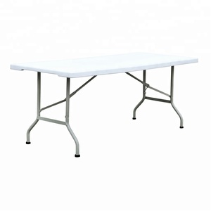 Mesa plegable de plástico para boda, precio al por mayor, gran oferta