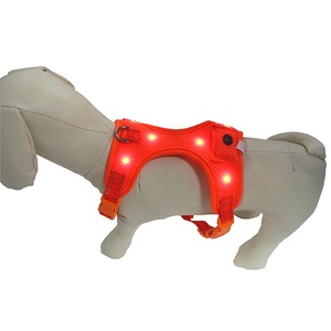 เสื้อกั๊กและสายรัดเพื่อความปลอดภัยสำหรับสุนัข Led ไนลอน Padding ตาข่ายสัมผัสนุ่ม - Product Image 4