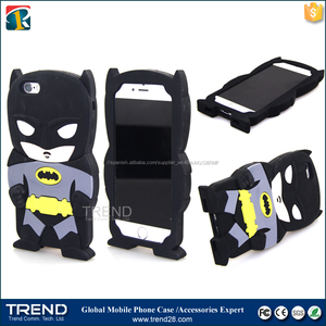 Para iphone 6 cable 6 <span class=keywords><strong>s</strong></span> <span class=keywords><strong>te</strong></span> negro batman caso de silicio - Product Image 6
