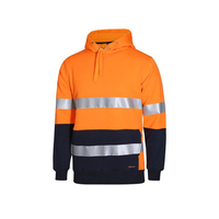 Vêtements de travail de construction unisexes en polyester haute visibilité, coupe-vent, personnalisés en gros, sweats à capuche et vestes réfléchissantes de sécurité pour moto
