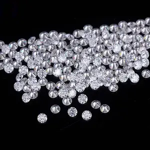 Муассанит 1 мм, Круглый бриллиантовый Муассанит, драгоценные камни, цена за карат от муассанита co, Китай