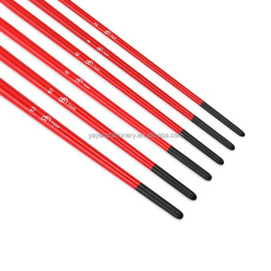 Pinceaux synthétiques en Nylon, lot de 20 pièces, cheveux longs, manche en bois, pour peinture aquarelle et <span class=keywords><strong>acrylique</strong></span> et huile et <span class=keywords><strong>Gouache</strong></span> - Product Image 3